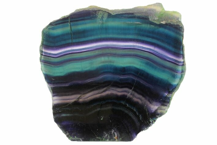 Colorful, Polished Rainbow Fluorite Slab - South Africa #150790